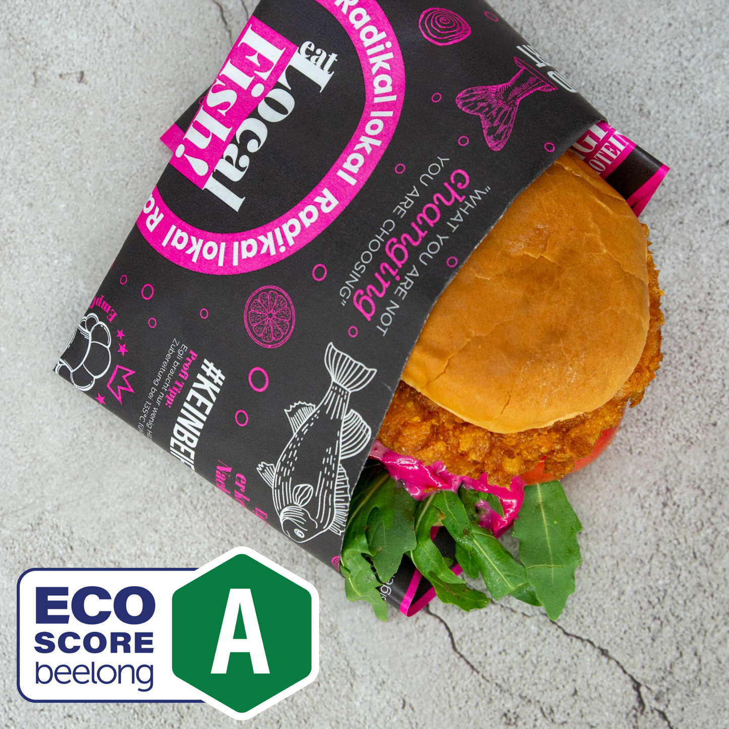 Fisch Burger EcoScore A Lokaler Fisch Burger Time