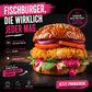 Fischburger Crispy Premium Nachhaltig Gesund High Protein Burger Lokaler Burger Schweizer Burger Fisch 100% Geschmack