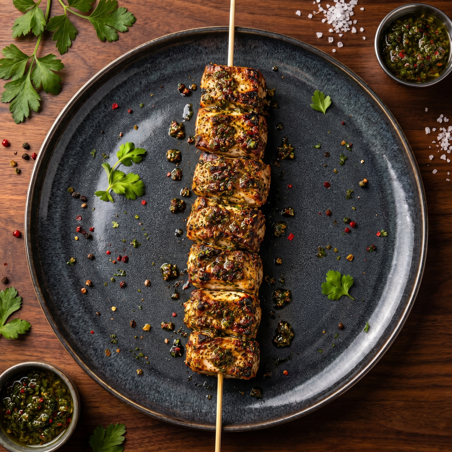 Fisch Spiess Chimichurry Filet Fisch Lokaler gesunder Fisch Nachhaltig kein PFAS Fisch Spiess Fisch BBQ 