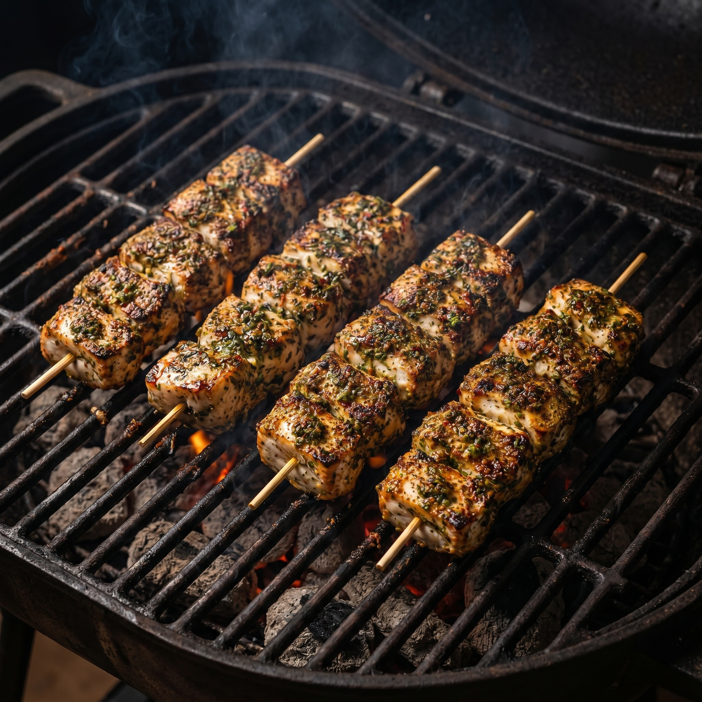 Fisch Spiess Chimichurry Filet Fisch Lokaler gesunder Fisch Nachhaltig kein PFAS Fisch Spiess Fisch BBQ 