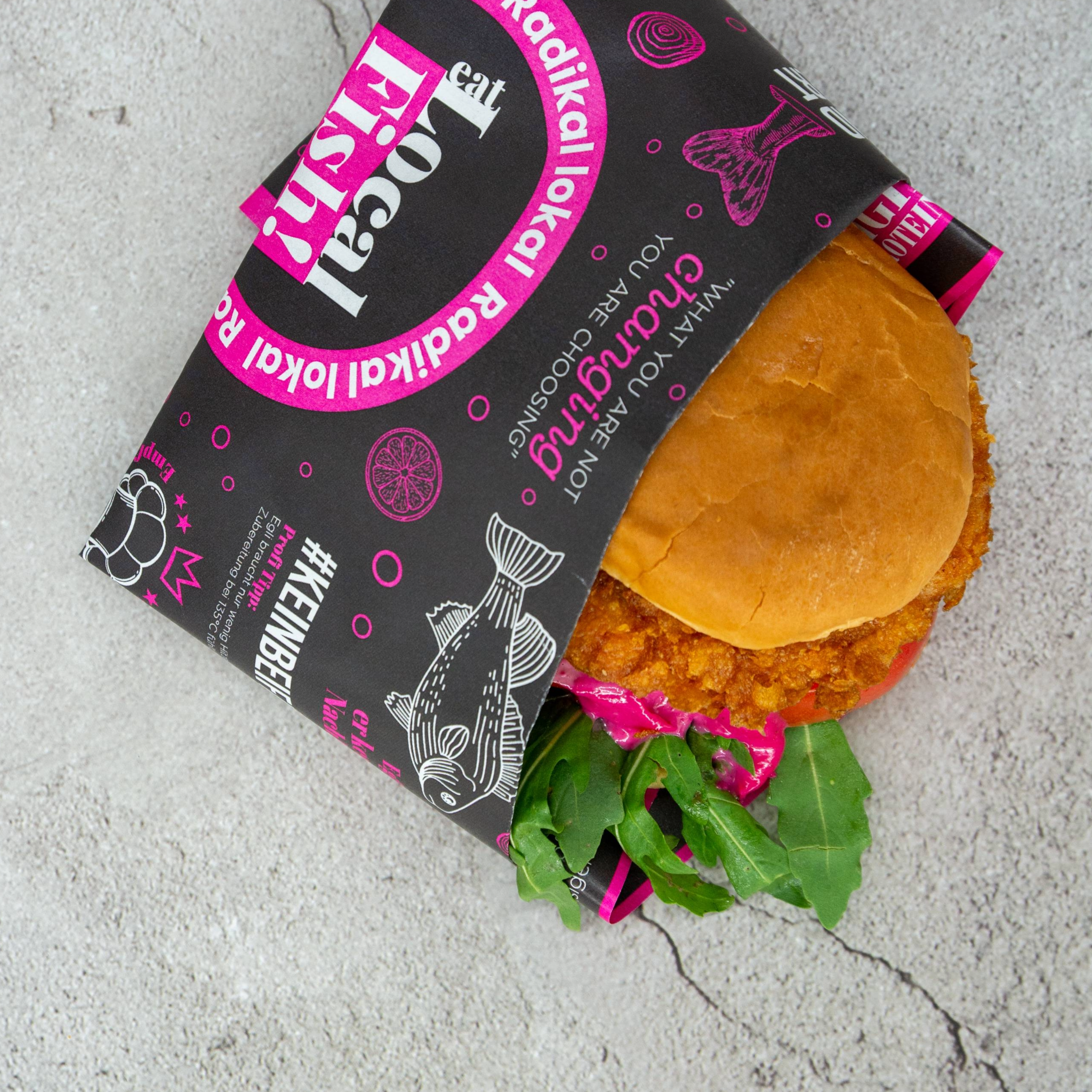 Fisch Burger EcoScore A Lokaler Fisch Burger Time Grill Deluxe Upgrade Burger Crispy Burger Local Fish