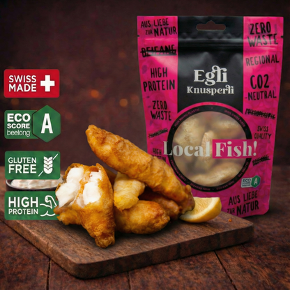 Knusperli Fischstäbchen Glutenfrei Chnusperli Gesunder Fisch Egli Filet Lokal 