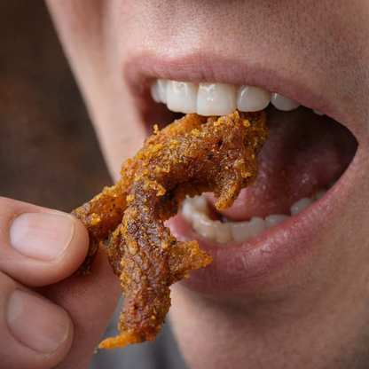 Jerky besser als Beef high protein Gesund Chili scharf Fisch  Antibiotika Frei Hand gemacht 